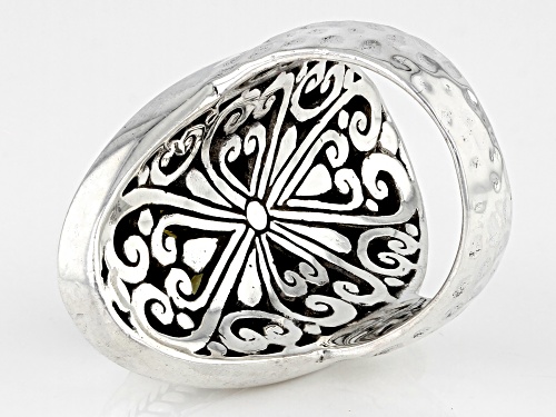 Artisan Collection of Bali™ 5.70ct Olive Quartz Sterling Silver Ring - Size 7