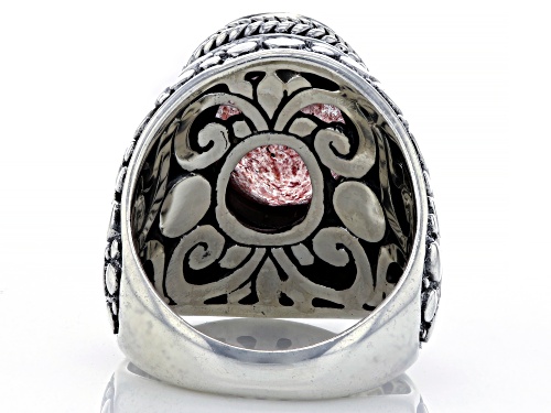 Artisan Collection of Bali™ 5.48ct Cherry Quartz Silver Ring - Size 6