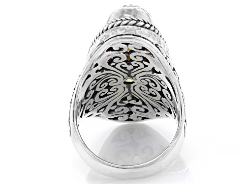 Artisan Collection of Bali™ Crystal Abalone Doublet Silver Watermark Ring - Size 6