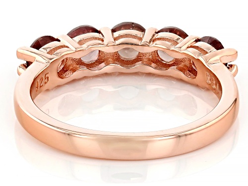 1.53ctw Color Change Garnet 18k Rose Gold Over Sterling Silver Ring - Size 6