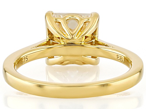 3.20ct Square Octagonal Snowflake Strontium Titanate 18k Yellow Gold Over Sterling Silver Ring - Size 10