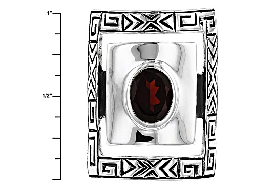 Southwest Style By Jtv™ 1.45ct Oval Vermelho Garnet™ Sterling Silver Solitaire Ring - Size 5