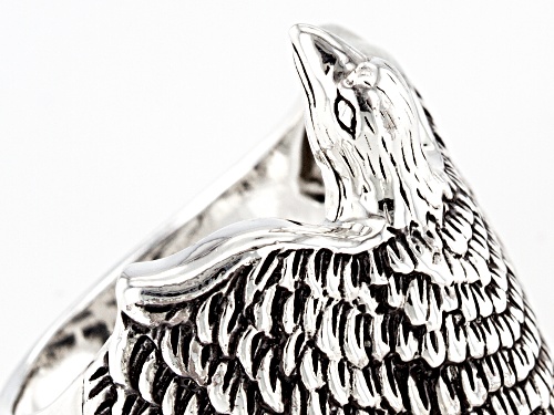 Southwest Style By JTV™ Rhodium Over Sterling Silver Mens Eagle Ring - Size 10