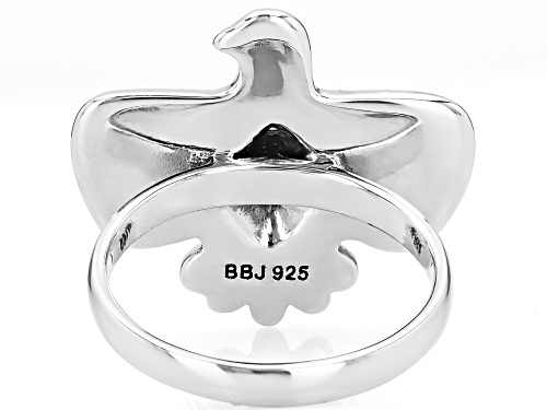 Southwest Style by JTV™ Oxidized Sterling Silver Thunderbird Ring - Size 8