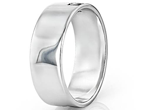 Southwest Style by JTV™ Oxidized Sterling Silver Cottage Mountain Landscape Band Ring - Size 10