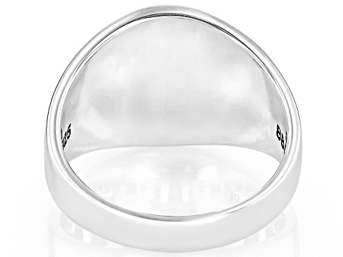 Southwest Style by JTV™ Oxidized Sterling Silver Southwestern Pattern Brand Ring - Size 7