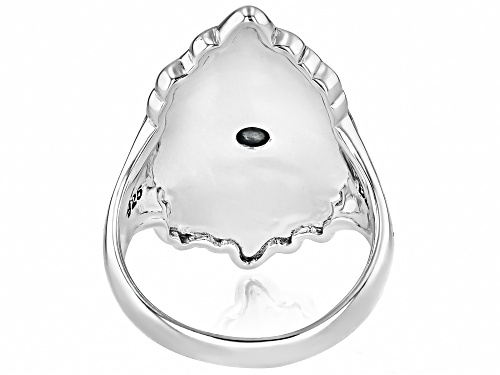 Southwest Style by JTV™ Oxidized Sterling Silver Feather Ring - Size 7