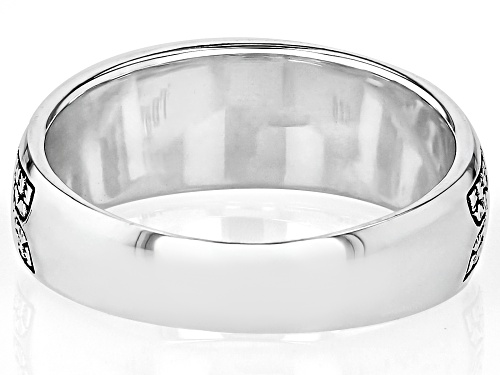 Southwest Style by JTV™ Oxidized Sterling Silver Band Ring - Size 6