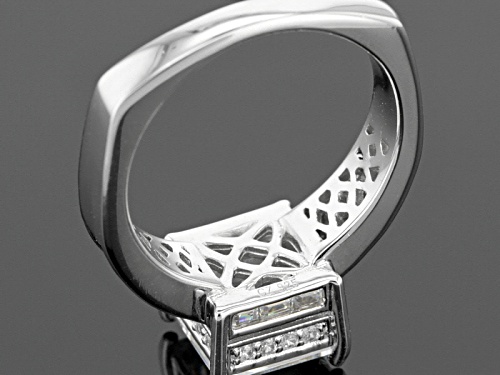 Tycoon For Bella Luce ® 5.93ctw Baguette, Square, & Round Platineve® Ring (4.19ctw Dew) - Size 7