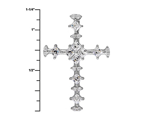 Tycoon For Bella Luce® 1.44ctw Platineve® Cross Pendant With Chain (1.04ctw Dew)