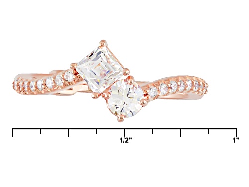 Tycoon For Bella Luce ® 1.23ctw White Diamond Simulant Eterno ™ Rose Ring(.80ctw Dew) - Size 8