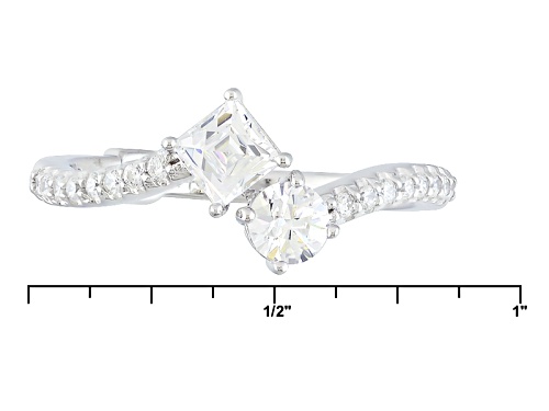 Tycoon For Bella Luce ® 1.23ctw White Diamond Simulant Platineve® Ring(.80ctw Dew) - Size 8