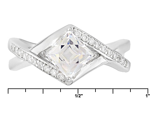 Tycoon For Bella Luce ® 2.28ctw White Diamond Simulant Platineve® Ring(1.44ctw Dew) - Size 8