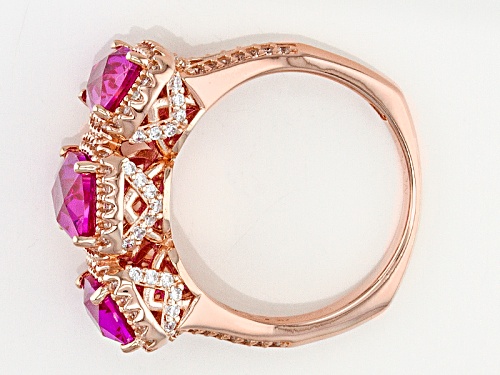 Tycoon For Bella Luce ® Lab Created Pink Sapphire/White Diamond Simulant Eterno ™ Rose Ring - Size 12