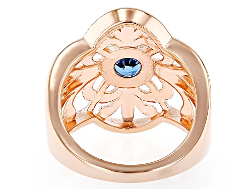 Timna Jewelry Collection™ 0.65ct Round Lab Created Blue Spinel Copper Ring - Size 6