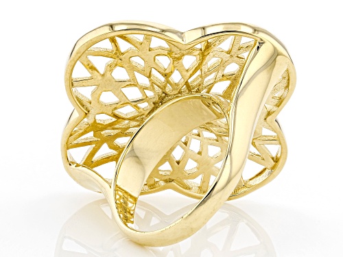 Artisan Collection of Turkey™ 18k Yellow Gold Over Sterling Silver Filigree Ring - Size 8