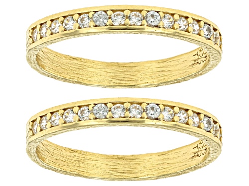 Artisan Collection of Turkey™ Bella Luce® 18K Gold Over Silver Set of 3 Spinner Band Rings - Size 6