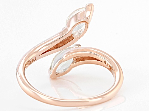 1.00ctw Marquise Prasiolite 18k Rose Gold Over Sterling Silver Ring - Size 9