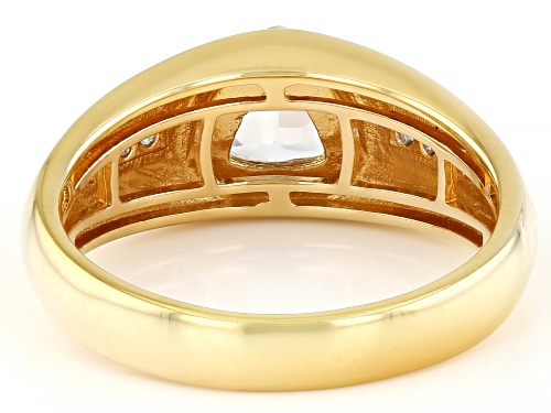 0.68ctw Lab Created White Sapphire 18k Yellow Gold Over Sterling Silver Ring - Size 9