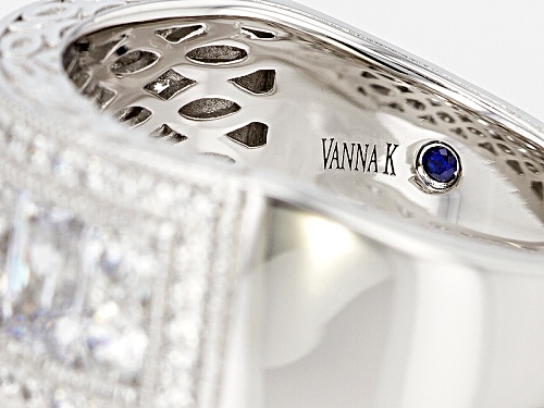 Vanna K ™ For Bella Luce ® 5.12ctw Radiant Cut & Round Platineve® Ring - Size 10