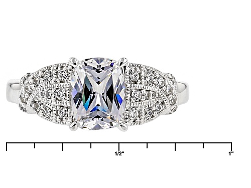 Vanna K ™ For Bella Luce ® 2.53ctw White Diamond Simulant Platineve® Ring (1.98ctw Dew) - Size 8