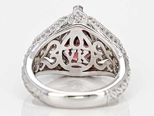 Vanna K ™ For Bella Luce ® 5.42ctw Blush Zircon And White Diamond Simulants Platineve® Ring - Size 8