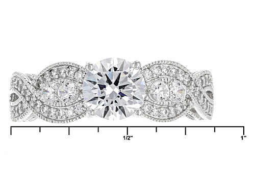 Vanna K ™ For Bella Luce ® 2.36ctw Diamond Simulant Platineve® Ring (1.46ctw Dew) - Size 10