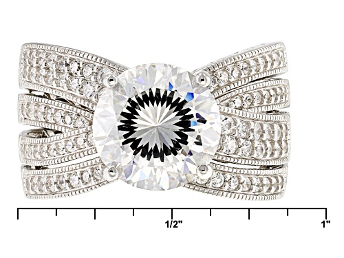 Vanna K ™ For Bella Luce ® 7.68ctw Vanna K Cut Diamond Simulant Platineve® Ring - Size 12