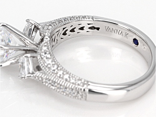 Vanna K ™ For Bella Luce ® 4.32CTW Diamond Simulant Platineve® Ring With Band - Size 11