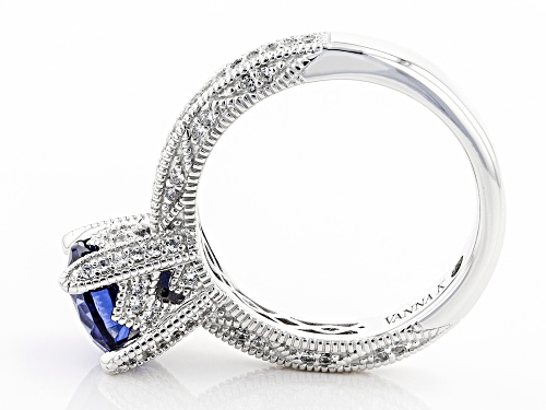 Vanna K ™For Bella Luce ®2.98ctw Tanzanite And White Diamond Simulants Platineve™ Ring (2.50ctw DEW) - Size 10