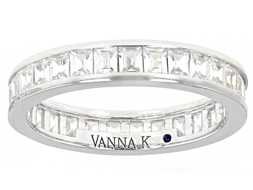 Vanna K™ for Bella Luce® 4.07ctw White Diamond Simulants Platineve® & Eterno® Yellow Ring Set of 3.