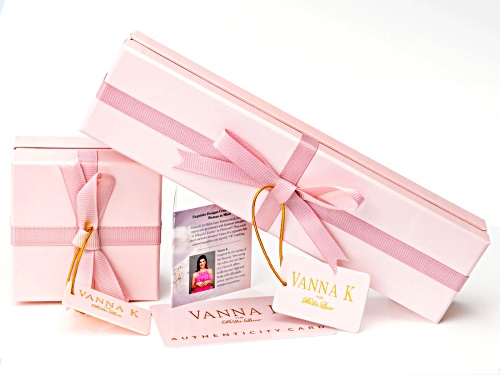 Vanna K™ For Bella Luce® Champagne & White Diamond Simulants, Lab Sapphire Platineve™ Pendant/Chain
