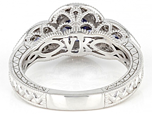 Vanna K™ For Bella Luce® 3.44ctw Tanzanite And White Diamond Simulants Platineve® Ring - Size 10