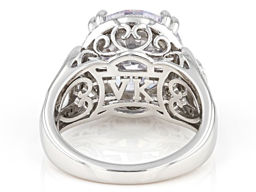 Vanna K™ For Bella Luce® 11.15ctw White Diamond Simulant Platineve® Ring(6.75ctw DEW) - Size 5