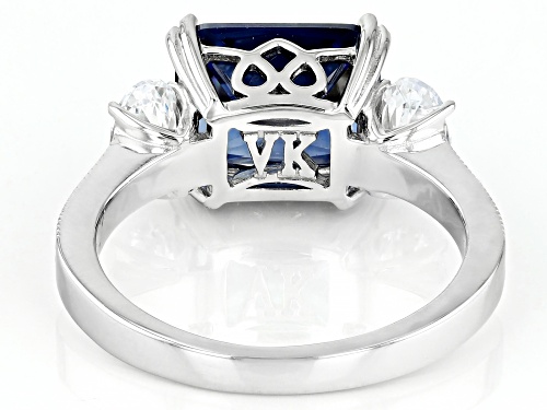 Vanna K™ For Bella Luce® 6.63ctw Tanzanite And White Diamond Simulants Platineve® Ring - Size 9