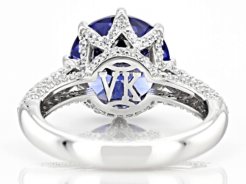Vanna K™ For Bella Luce® 9.14ctw Tanzanite And White Diamond Simulants Platineve® Ring - Size 9