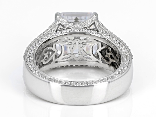 Vanna K™ For Bella Luce® 9.17ctw White Diamond Simulant Platineve® Ring(5.55ctw DEW) - Size 7