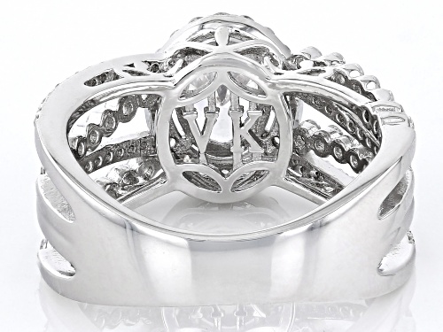 Vanna K™ For Bella Luce® 3.25ctw White Diamond Simulant Platineve® Ring(1.96ctw DEW) - Size 9