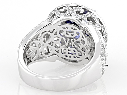 Vanna K™ For Bella Luce® 10.35ctw Tanzanite And White Diamond Simulants Platineve® Ring - Size 6