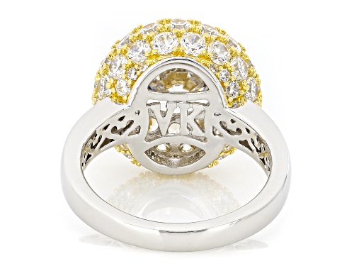 Vanna K™ For Bella Luce® 11.13ctw White Diamond Simulant Eterno™ Yellow and Platineve® Ring - Size 7