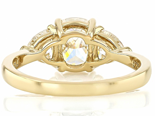 3.26ctw Strontium Titanate 18k Yellow Gold Over Sterling Silver Ring - Size 9