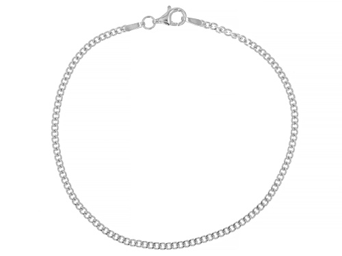 Sterling Silver 1.6mm Paperclip, 2mm Curb, & 3mm Mirror Link Bracelet Set of 3 - Size 8