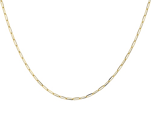 18k Yellow Gold Over Sterling Silver Rolo, Mirror, Paperclip, Box, and Singapore 18