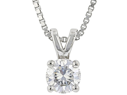 Moissanite Fire® Platineve Pendant with Chain and Earrings Set 1.41Ctw Dew