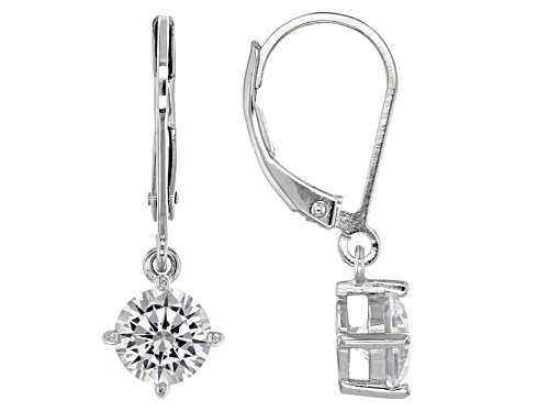 Bella Luce ® 9.78ctw Rhodium Over Sterling Silver Earrings- Set of 2(5.76ctw Dew)