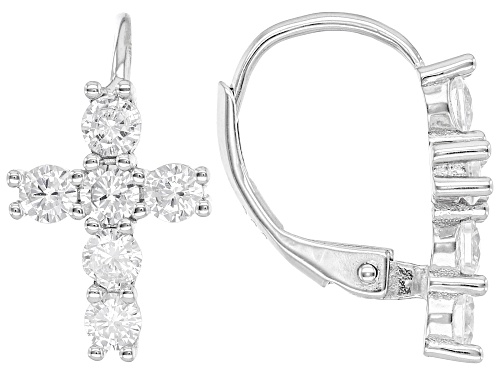 Bella Luce® 3.41ctw White Diamond Simulant Rhodium Over Sterling Silver Jewelry Set(2.06ctw DEW)