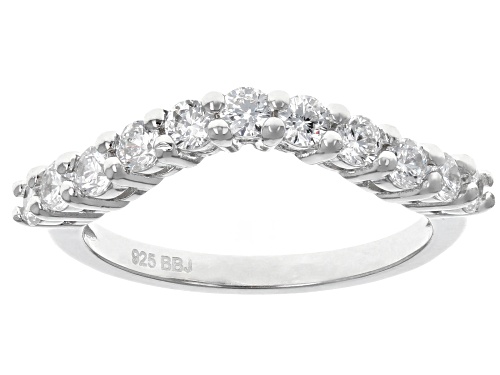 Bella Luce ® 8.41CTW Esotica ™ Blush Zircon And White Diamond Simulants Rhodium Ring With Bands - Size 10