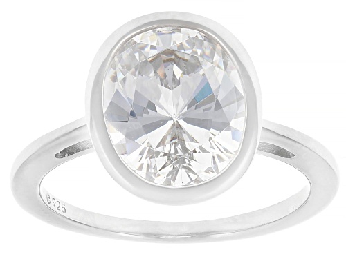 Bella Luce® 11.42ctw White Diamond Simulant Platinum Over Sterling Silver Ring and Earring Boxed Set