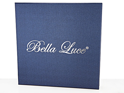 Bella Luce® 26.00ctw Diamond Simulant Platinum Over Silver Necklace & Earring Anniversary Boxed Set