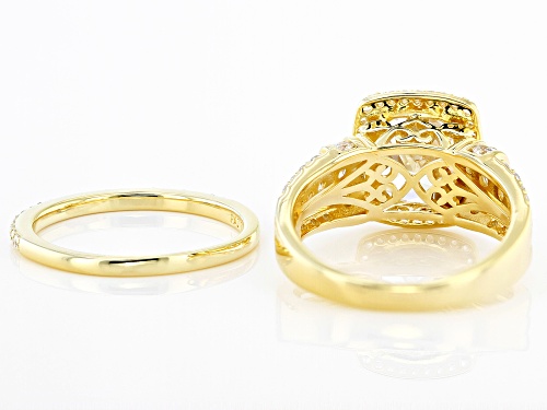 Bella Luce® 8.29ctw White Diamond Simulant Eterno™ Yellow Ring Set (5.02ctw DEW) - Size 8